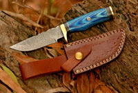 Custom Handmade Damascus Steel Hunting Knife