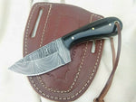 Custom Handmade Damascus Steel Fixed Blade Skinning Knife