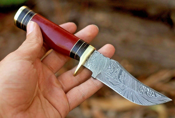 Custom Handmade Damascus Steel Hunting Knife