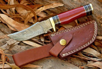 Custom Handmade Damascus Steel Hunting Knife