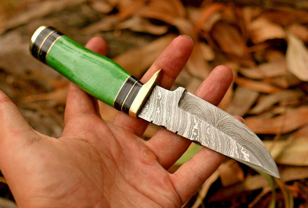 Custom Handmade Damascus Steel Hunting Knife