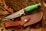 Custom Handmade Damascus Steel Hunting Knife