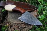 Custom Handmade Damascus Steel Skinning Knife