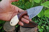 Custom Handmade Damascus Steel Skinning Knife