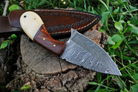 Custom Handmade Damascus Steel Skinning Knife