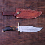 Western Bowie Knife – Custom Handmade with Bone Handle

